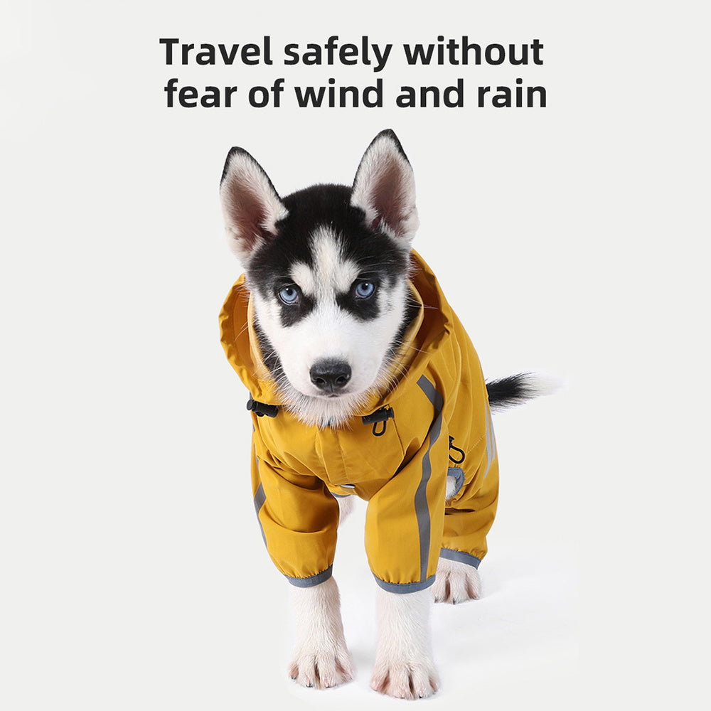 Imperméable pour chien avec veste de pluie pour chien réfléchissante