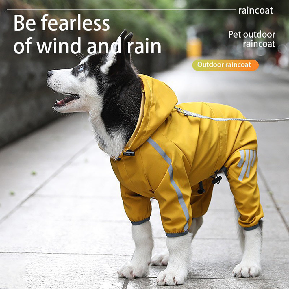 Imperméable pour chien avec veste de pluie pour chien réfléchissante