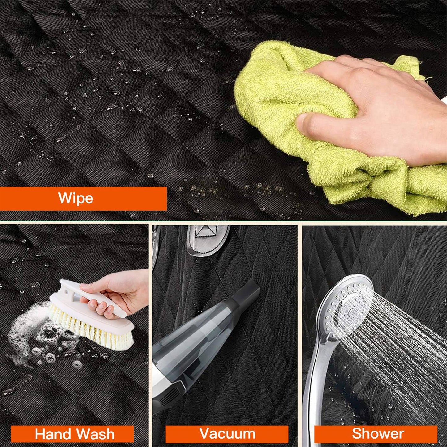 Housse de siège de voiture pour chien Imperméable Anti-rayures Protecteur arrière de voiture pour animaux de compagnie