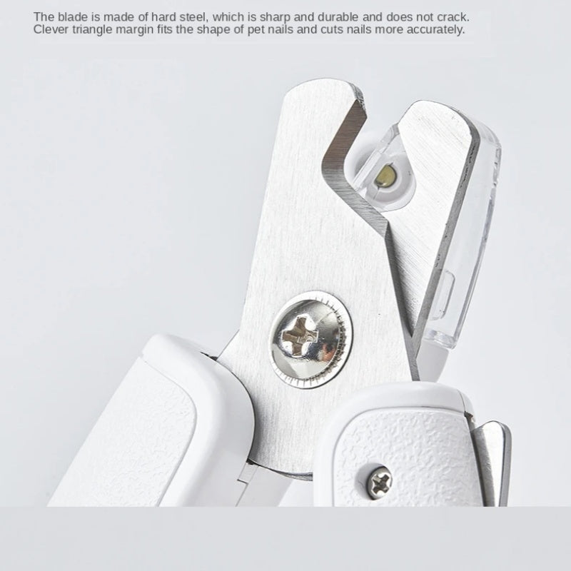 Tondeuse à ongles professionnelle pour animaux de compagnie Ciseaux pour animaux de compagnie Chien de chat Clou Toe Griffe Clippers Ciseaux LED Light Nail Trimmer pour animaux de compagnie