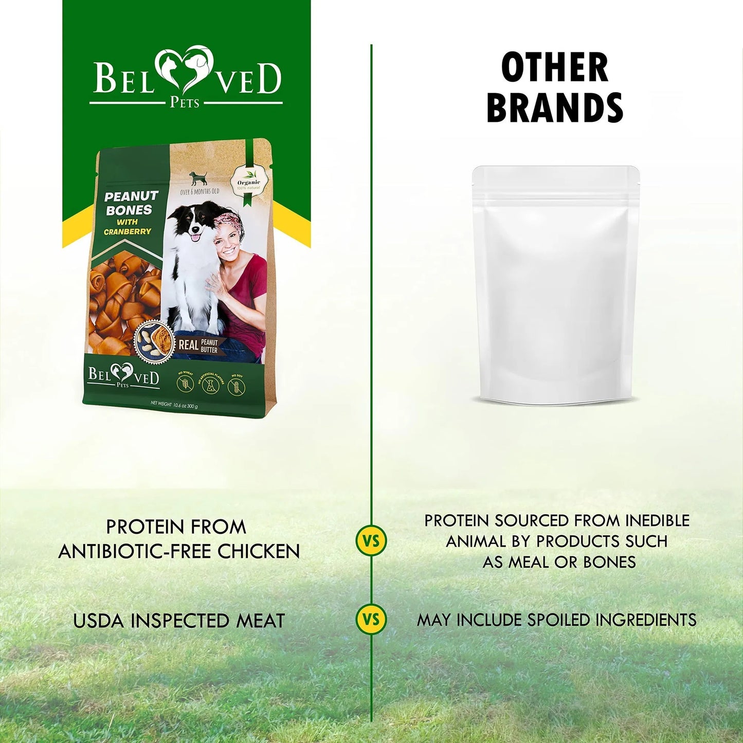 Os de beurre d'arachide pour chien avec cuir brut de canneberge Gâteries à mâcher sans friandises naturelles pour animaux de compagnie Mini et grandes collations biologiques Collagène sain et en vrac