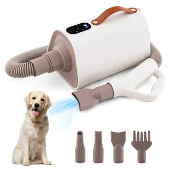 Souffleur de poils de chien et de chat avec fonction d'ion négatif et température réglable