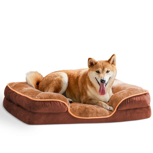 Lit pour animaux de compagnie en mousse à mémoire