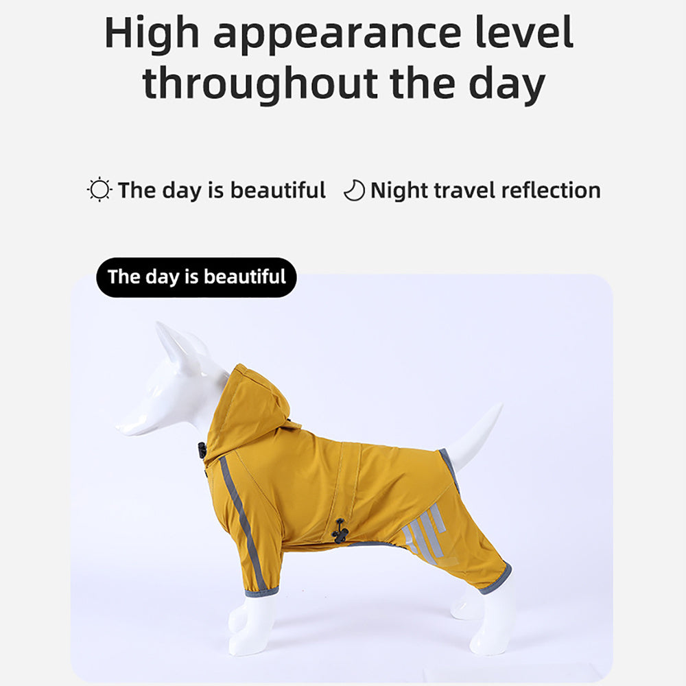 Imperméable pour chien avec veste de pluie pour chien réfléchissante