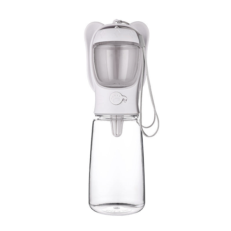Bouteille d'eau pour chien 2 en 1, bouteille d'eau portable étanche pour animaux de compagnie